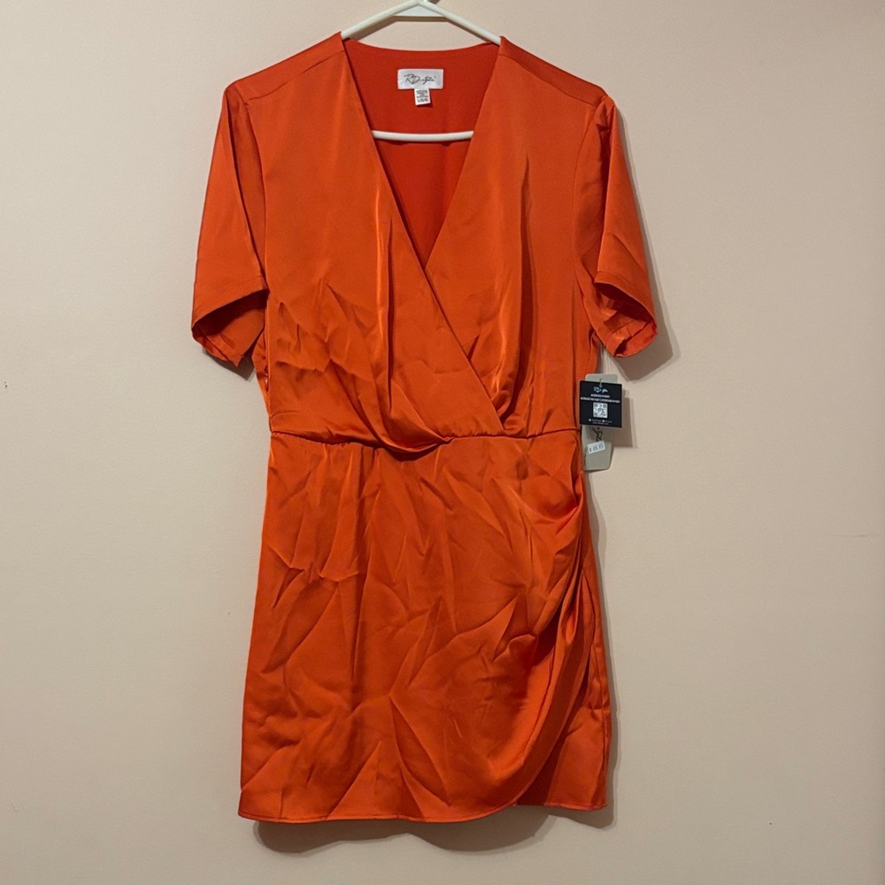 RD Style Bold Orange Mini Dress